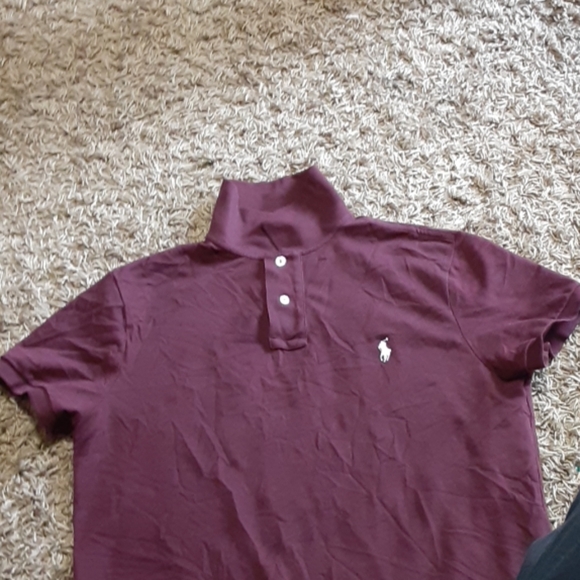 All burgundy polo horse with white horse - Picture 1 of 3